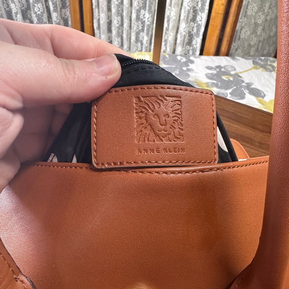 Anne Klein Brown Backpack with Structured Design - Picture 3 of 13